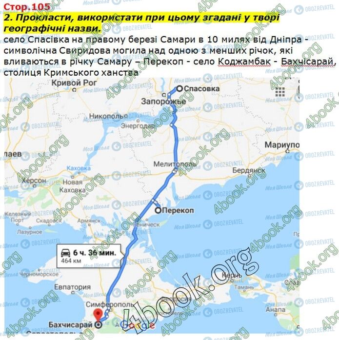 ГДЗ Українська література 7 клас сторінка Стр.105